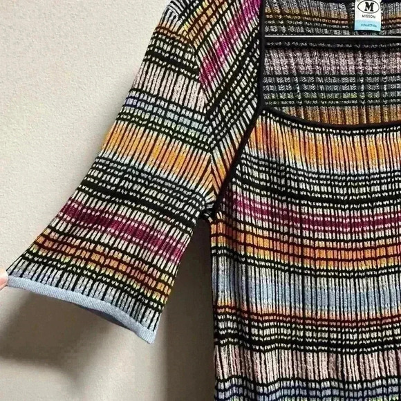 EUC | M Missoni Multi-Color Knit Sheath Dress | Women’s Size 12 - Picture 4 of 11